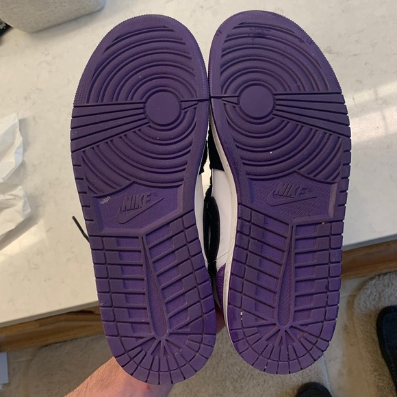 Air Jordan 1 mid top men’s size 11 purple/black - Picture 7 of 8